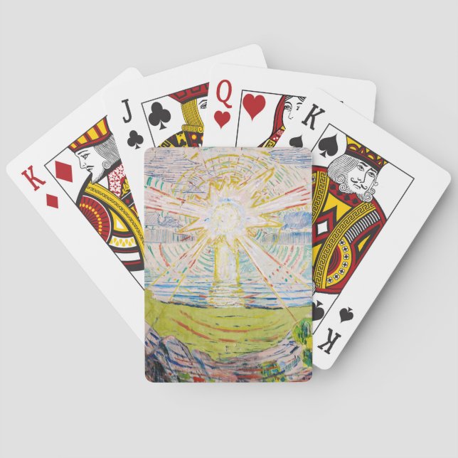 Edvard Munch - The Sun 1910 Playing Cards (Back)