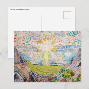 Edvard Munch - The Sun 1910 Postcard