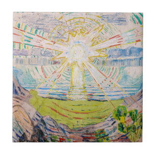 Edvard Munch - The Sun 1910 Tile