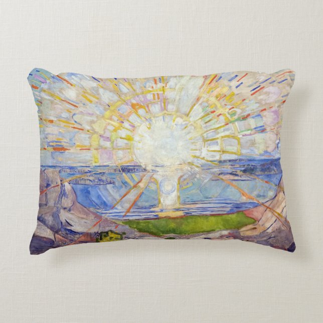 Edvard Munch - The Sun 1911 Accent Pillow (Front)