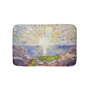 Edvard Munch - The Sun 1911 Bath Mat