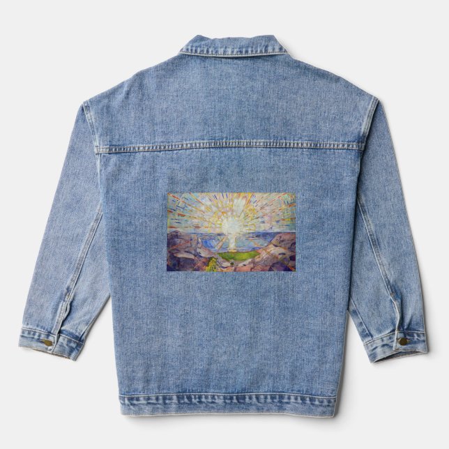 Edvard Munch - The Sun 1911 Denim Jacket (Back)
