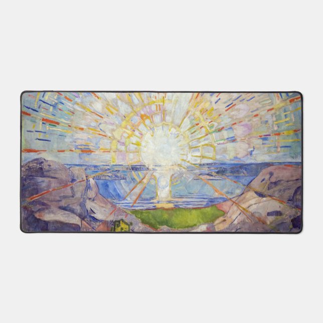 Edvard Munch - The Sun 1911 Desk Mat (Front)