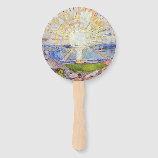 Edvard Munch - The Sun 1911 Hand Fan (Front)