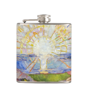 Edvard Munch - The Sun 1911 Hip Flask