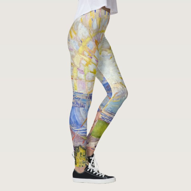 Edvard Munch - The Sun 1911 Leggings (Right)