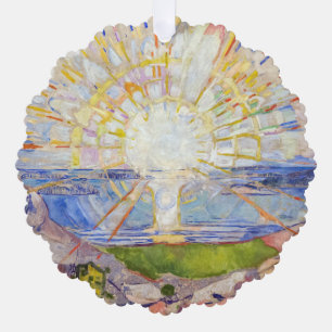 Edvard Munch - The Sun 1911 Ornament Card