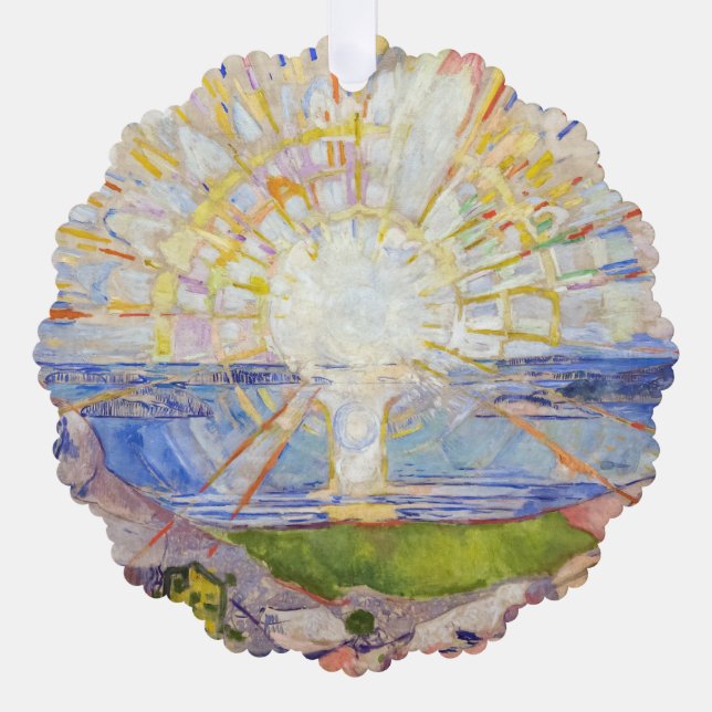 Edvard Munch - The Sun 1911 Ornament Card (Front)