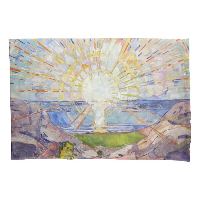 Edvard Munch - The Sun 1911 Pillowcase (Front)