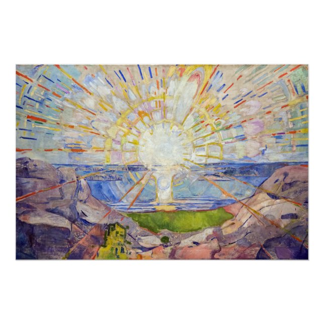 Edvard Munch - The Sun 1911 Poster (Front)