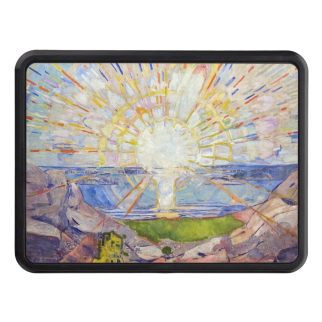 Edvard Munch - The Sun 1911 Trailer Hitch Cover (Front)