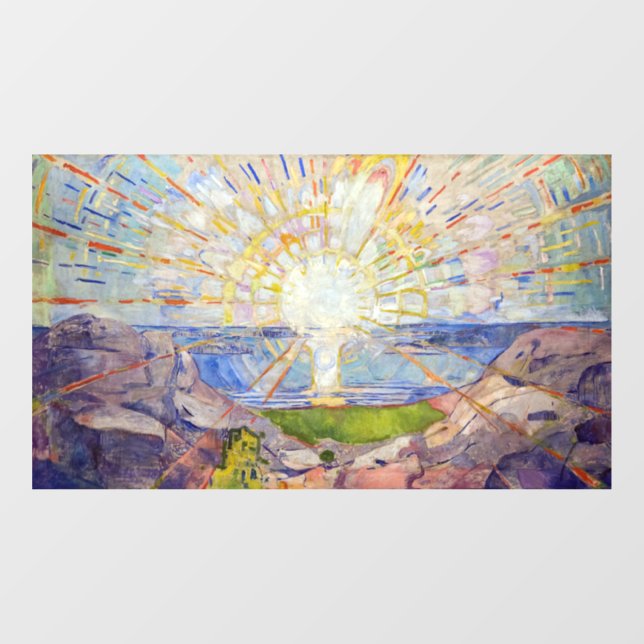 Edvard Munch - The Sun 1911 Window Cling (Sheet)