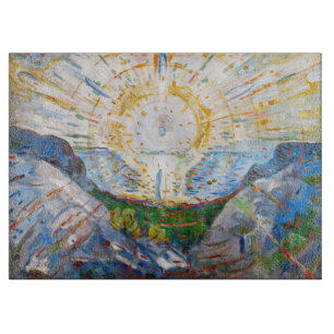 Edvard Munch - The Sun 1912 Cutting Board