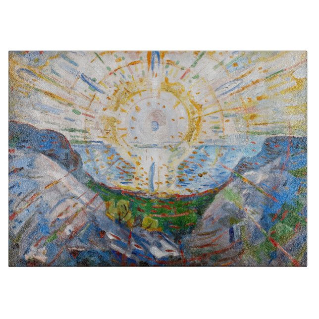 Edvard Munch - The Sun 1912 Cutting Board (Front)
