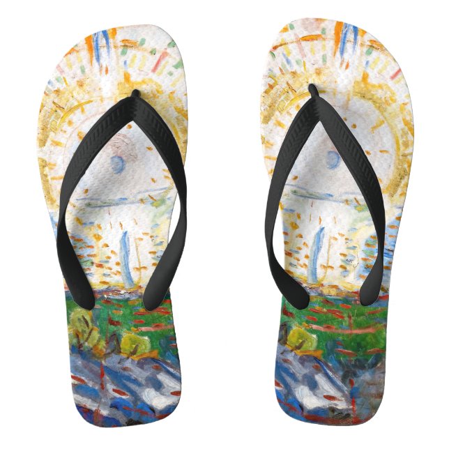 Edvard Munch - The Sun 1912 Flip Flops (Footbed)