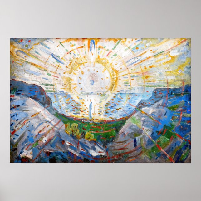 Edvard Munch - The Sun 1912 Poster (Front)