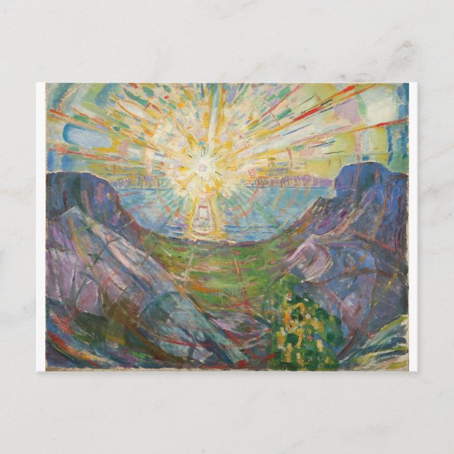 Edvard Munch - The Sun, 1916 Postcard (Front)