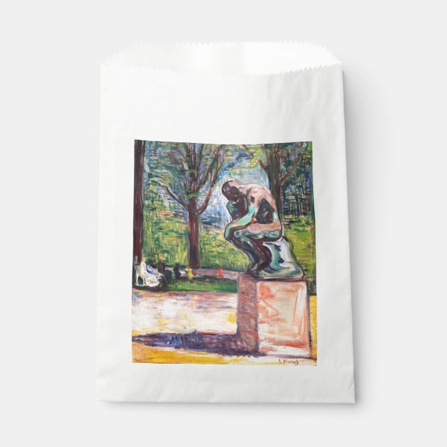 Edvard Munch - The Thinker by Rodin Favour Bag (Front)