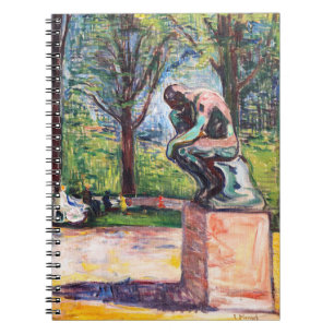 Edvard Munch - The Thinker by Rodin Notebook