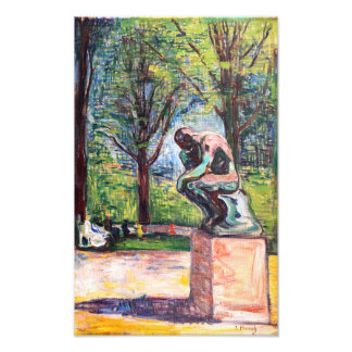 Edvard Munch - The Thinker by Rodin Photo Print