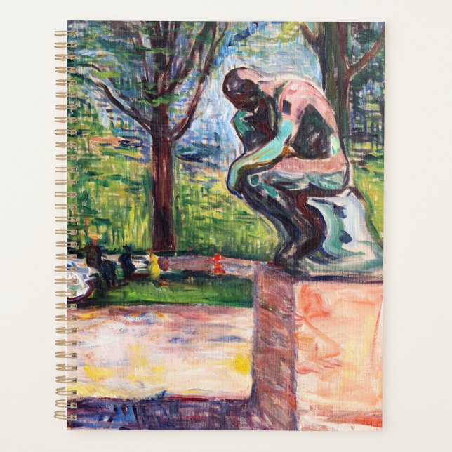 Edvard Munch - The Thinker by Rodin Planner (Front)