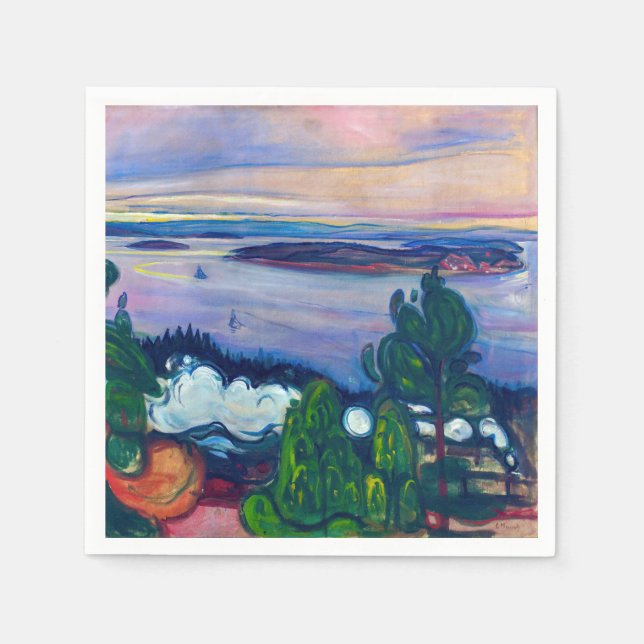 Edvard Munch - Train Smoke Napkin (Front)