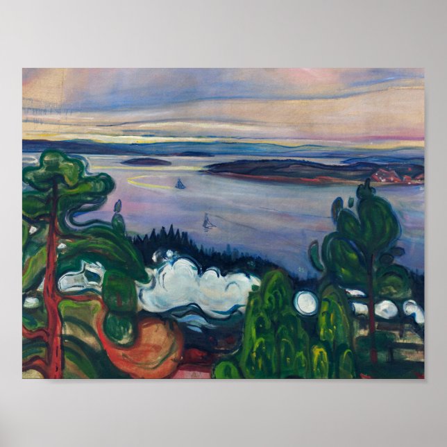 Edvard Munch - Train Smoke Poster (Front)