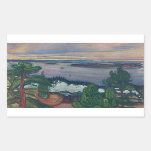 Edvard Munch - Train Smoke Sticker