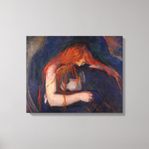 Edvard Munch - Vampire / Love and Pain Canvas Print