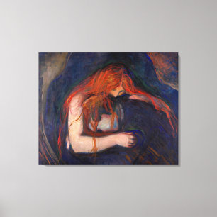 Edvard Munch - Vampire / Love and Pain Canvas Print