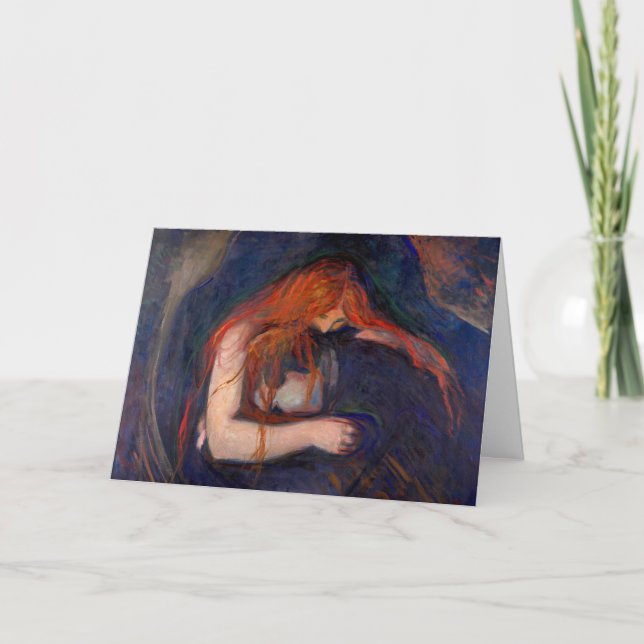 Edvard Munch - Vampire / Love and Pain Card (Front)