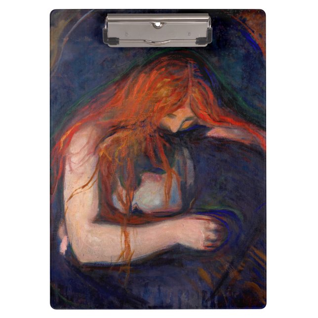 Edvard Munch - Vampire / Love and Pain Clipboard (Front)