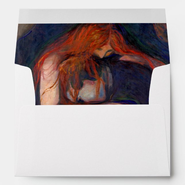 Edvard Munch - Vampire / Love and Pain Envelope (Back (Bottom))