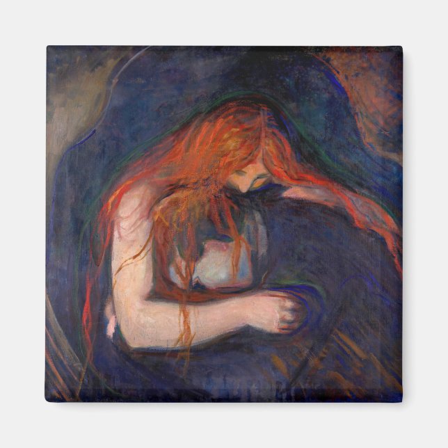 Edvard Munch - Vampire / Love and Pain Magnet (Front)