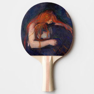 Edvard Munch - Vampire / Love and Pain Ping Pong Paddle