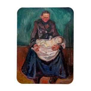 Edvard Munch - Woman with Sick Child, Inheritance Magnet