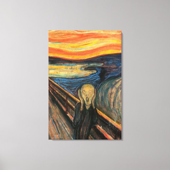 Edvard Munch's The Scream Canvas Print (Front)