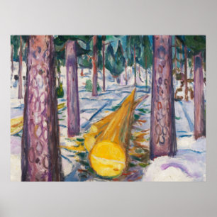 Edvard Munch's The Yellow Log Poster