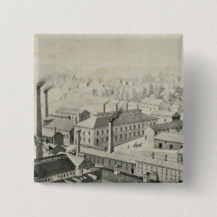 Edw Miller & Co 2 Inch Square Button