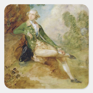 Edward Augustus, Duke of Kent, c.1787 (oil on canv Square Sticker