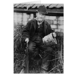 Edward Bingham holding one of his Castle