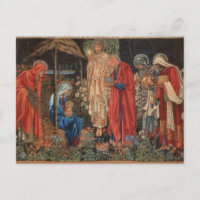 Edward Burne-Jones - Adoration of Magi Postcard