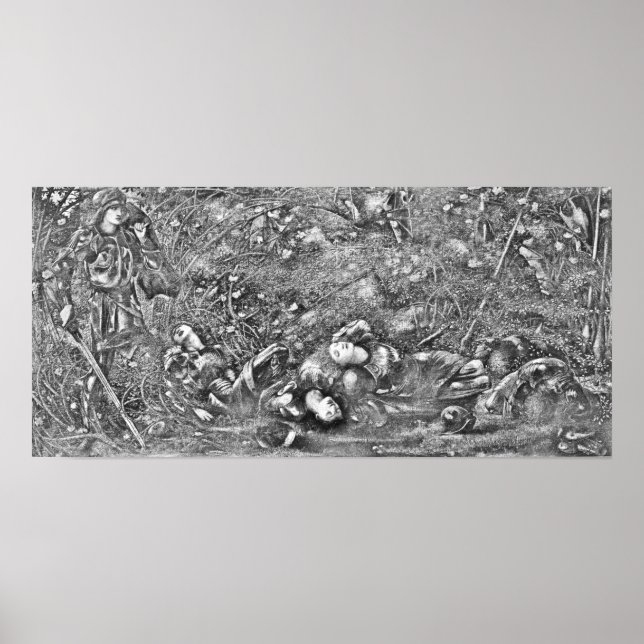 Edward Burne-Jones The Briar Wood Poster (Front)