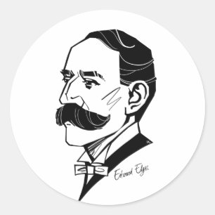 Edward Elgar Classic Round Sticker