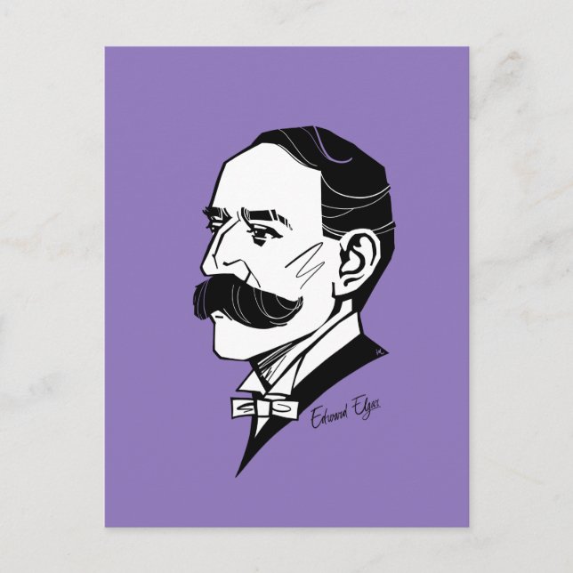 Edward Elgar Postcard (Front)