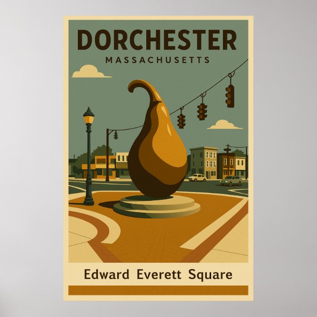 Edward Everett Square Travel Poster (Front)