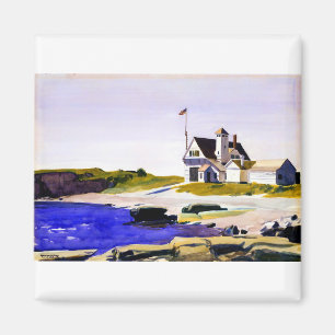 Edward Hopper Coast Guard Station Maine Magnet