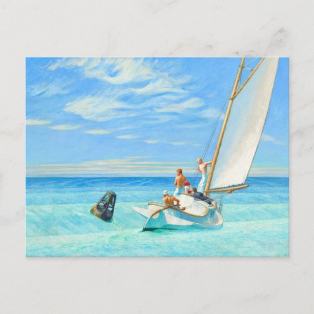 Edward Hopper Ground Swell (1939) Fine Art Postcard (Front)