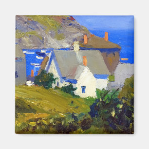 Edward Hopper Monhegan Houses Magnet