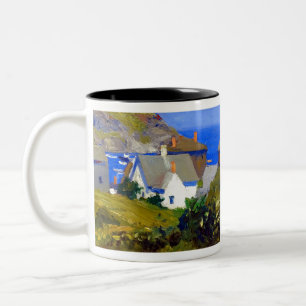 Edward Hopper Monhegan Houses Two-Tone Coffee Mug